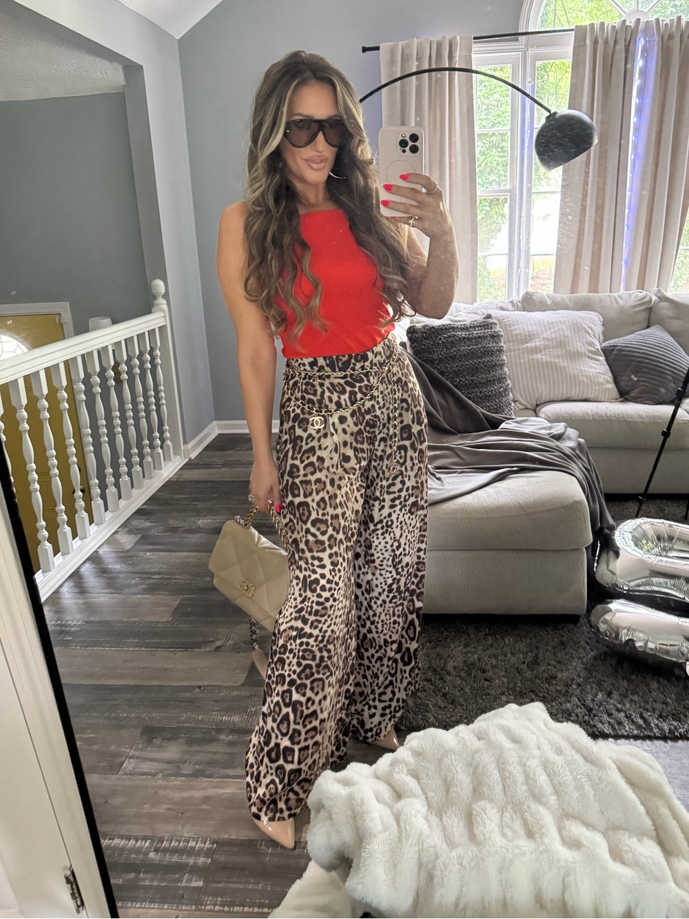 Zara Leopard Pants
